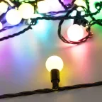 Светодиодная гирлянда ARD-BALL-CLASSIC-D23-10000-BLACK-80LED RGB (230V, 3.5W) | 025619 | Arlight