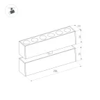 Светильник MAG-DOTS-FOLD-25-S200-6W Warm3000 (BK, 30 deg, 24V) (arlight, IP20 Металл, 3 года) | 034217 | Arlight