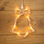 Фигура светодиодная "Колокольчик" на присоске с подвесом, цвет ТЕПЛЫЙ БЕЛЫЙ | 501-012 | NEON-NIGHT