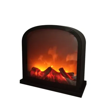 Светодиодный камин Шале с эффектом живого огня 30х13х28 см, батарейки 3хС (не в комплекте) или от USB (в комплекте) | 511-006 | NEON-NIGHT