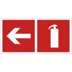 Знак безопасности BL-2010B.F32"Указ. движения к огнетушителю налево" | a18338 | Белый свет