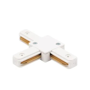 Коннектор для однофазного шинопровода T-образный белый | 612-006 | Rexant