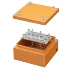 Коробка стальная FS с гладкими стенками и клеммниками IP66 150х150х80мм 4р 450V 20A 10мм.кв нерж.контакт