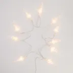 Гирлянда светодиодная Сосульки 1,5 м, 10 LED, прозрачный ПВХ, цвет свечения теплый белый, 2 х АА (батарейки не в комплекте) | 303-093 | NEON-NIGHT