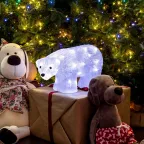 Акриловая светодиодная фигура "Медведь" 34,5х12х17 см, 4,5 В, 3 батарейки AA (не входят в комплект), 24 светодиода, | 513-315 | NEON-NIGHT