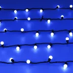 Светодиодная гирлянда ARD-BALL-CLASSIC-D17.5-10000-BLACK-100LED BLUE (230V, 7W) | 025582 | Arlight