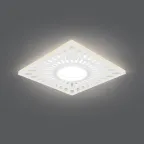 Светильник точечный встраиваемый Backlight BL127 Квадрат. Белый, Gu5.3, 3W, LED 3000K | BL127 | Gauss
