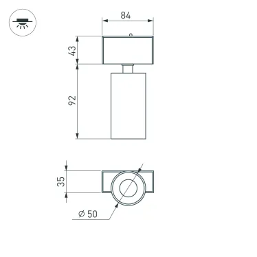Светильник MAG-SPOT-45-R85-5W Day4000 (WH, 20 deg, 24V) (arlight, IP20 Металл, 3 года) | 030652 | Arlight