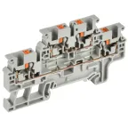 Колодка клеммная CP-ML 2 ур. 4мм2 серая IEK