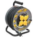 Удлинитель силовой 4 розетки шнур 30м КГ 3x2.5 УК30 с термозащитой IP44