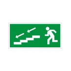 ПЭУ 005 По лестнице вниз налево (260x117) белый oracal URAN STANDARD | 2502004980 | Световые Технологии