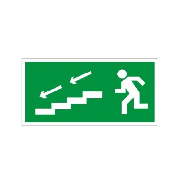 ПЭУ 005 По лестнице вниз налево (260x117) белый oracal URAN STANDARD | 2502004980 | Световые Технологии