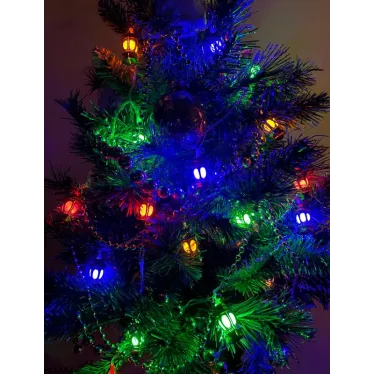 Гирлянда LED Нить Фонарики 3 м мультиколор, 220V, IP20 (36/720), ENIN-3F