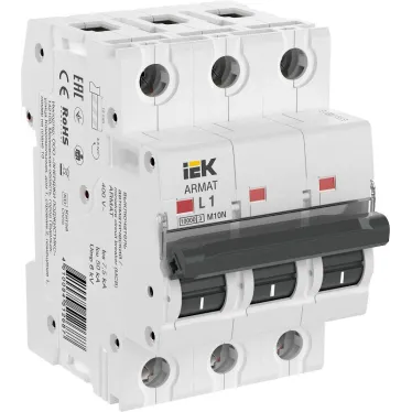 ARMAT Выключатель автоматический трехполюсный M10N L 1А
