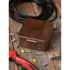 Коробка распаячная КМР-030-034 пылевлагозащищенная без мембранных вводов (109х109х55) тёмное дерево PROxima