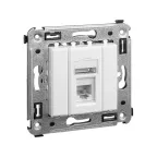 Avanti Розетка телефонная в стену одинарная, ''Белое облако''