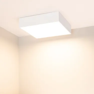 Светильник SP-QUADRO-S250x250-25W Warm3000 (WH, 120 deg, 230V) | 034787 | Arlight