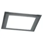 Светильник светодиодный ДВО-6w 4000K 480Лм квадратный со стеклом белый