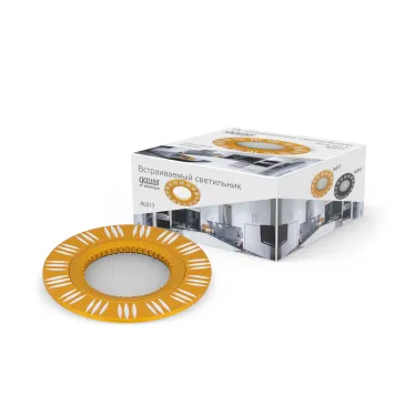 Светильник точечный встраиваемый Aluminium AL017 Круг. Золото/Хром, Gu5.3 | AL017 | Gauss