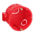                  Коробка установочная KUTS-68-42-s-red усиленная для твердых стен с саморезами, стыковочные узлы красная IP20
               