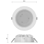 Светильник светодиодный ДВО Термит LED-30 -d245/В/М/3500 30Вт 3500К IP20 матированный | 08286 | GALAD