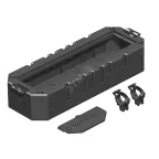                  Модульная рамка Modul45 (с кожухом) MT4 45/2-2 208x76x40 мм (полиамид,черный)
               