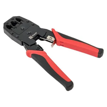 Кримпер для обжима и зачистки витой пары TERACOM TRC-NT12 | TRC-NT12 | EKF