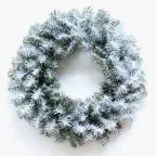 Заснеженный еловый венок Ø 45 см, ПВХ | 307-147 | NEON-NIGHT