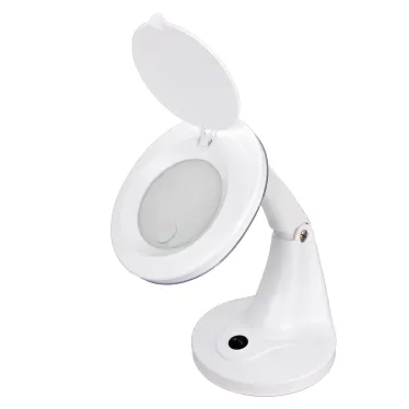 Лупа настольная 3D+12D с подсветкой 60 LED, белая | 31-0243 | REXANT