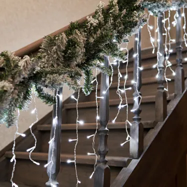 Заснеженный еловый шлейф 2.7 м, Ø 26 см, ПВХ | 307-122 | NEON-NIGHT