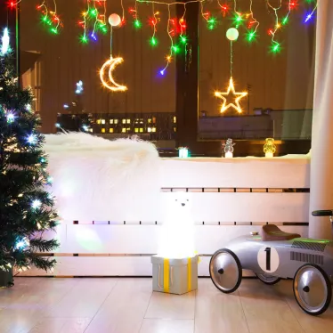 Фигура светодиодная "Месяц" на присоске с подвесом, цвет ТЕПЛЫЙ БЕЛЫЙ | 501-014 | NEON-NIGHT