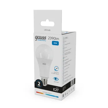 Лампа светодиодная LED Elementary A67 30W E27 2390lm 6500K | 73239 | Gauss