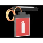 Световой указатель аварийного освещения BS-RADEM-73-S1-INEXI2 Black | a19236 | Белый свет