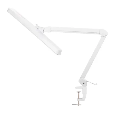 Лампа настольная бестеневая на струбцине ECO light, 324 SMD LED с диммером, теплый/холодный цвет свечения, белая | 31-0410 | Rexant