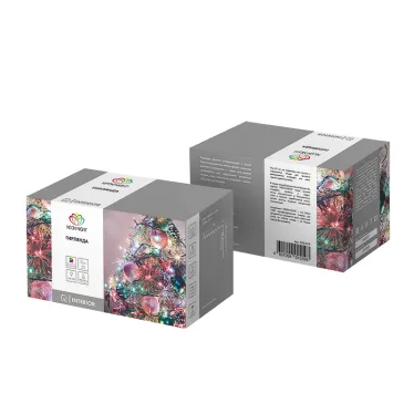 Гирлянда "Твинкл Лайт" 15 м, темно-зеленый ПВХ, 120 LED, цвет мультиколор | 303-059 | NEON-NIGHT