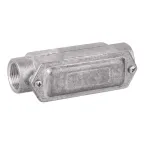                  Коробка протяжная алюминиевая 2 ввода 180 градусов М32х1.5 IP55 146х45х57мм
               