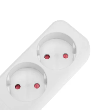 Удлинитель STANDARD 2 гнезда, 1,5м, 2х1,0мм², б/з, белый | 13-4000 | REXANT