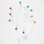 Гирлянда светодиодная Мини-лампочки 1.5 м, 10 LED, прозрачный ПВХ, цвет свечения мультиколор, 2 х АА (батарейки не в комплекте) | 303-074 | NEON-NIGHT