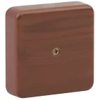 Коробка распаячная 75х75х20 (без клеммы) дуб IP40 (100/3000)