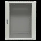 Шкаф настенный 19' TERACOM PRO 12U 600х450 мм дверь стеклянная с замком-ручкой серый