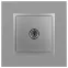 Розетка TV одиночная, Эра Elegance, алюминий, 14-3101-03