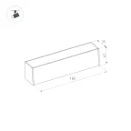 Светильник светодиодный трековый LGD-2TR-TRACK-2000-WH-M | 022773 | Arlight