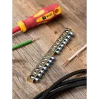 Шина нулевая с заземлением 63.14 латунь