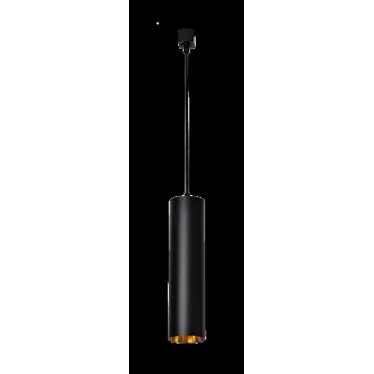 Светильник светодиодный трековый на шинопровод ДПО-10Вт 4000К 600Лм 30 град. BL (чёрный) на подвесе (1м) IP40