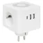 Тройник Куб 2 гнезда 2USB 2,4А+Type C + Ночник