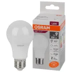                  Лампа светодиодная LED 10 Вт E27 6500К 800Лм груша 220 В (замена 75Вт) OSRAM
               