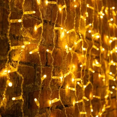 Гирлянда светодиодная Дождь 2x0,8 м, эффект мерцания, прозрачный провод, 230 В, диоды ТЕПЛЫЙ БЕЛЫЙ | 235-336 | NEON-NIGHT