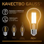 Лампа светодиодная Filament А70 26W 2600lm 2700К Е27 LED 1/10/40 | 102902126 | Gauss