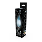 Лампа светодиодная Black LED Filament Свеча на ветру E14 11W 750lm 4100K | 104801211 | Gauss