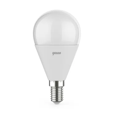 Лампа светодиодная LED 7Вт E14 220В 4100К шар, диммируемая | 105101207-D | Gauss